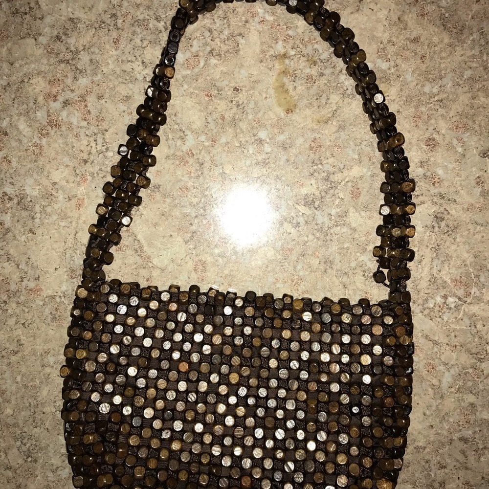 The Sak wooden beaded handbag